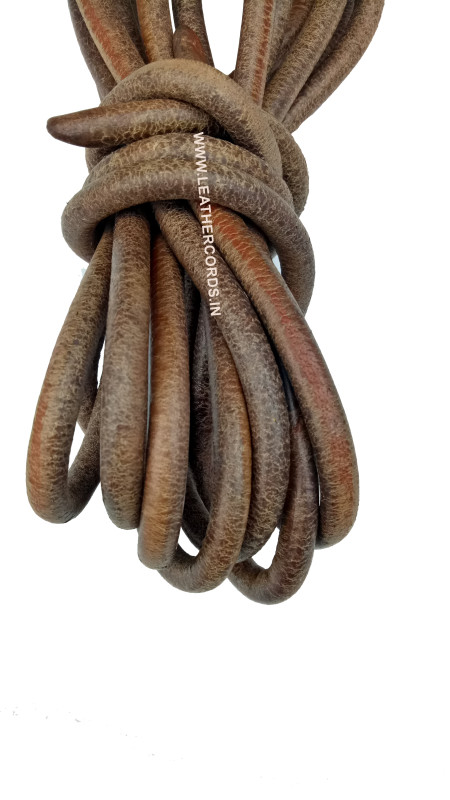 Leather Rope Natural Round Leather Thick Leather O